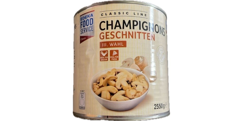 Žampiony krájené konzerva 2550 gr